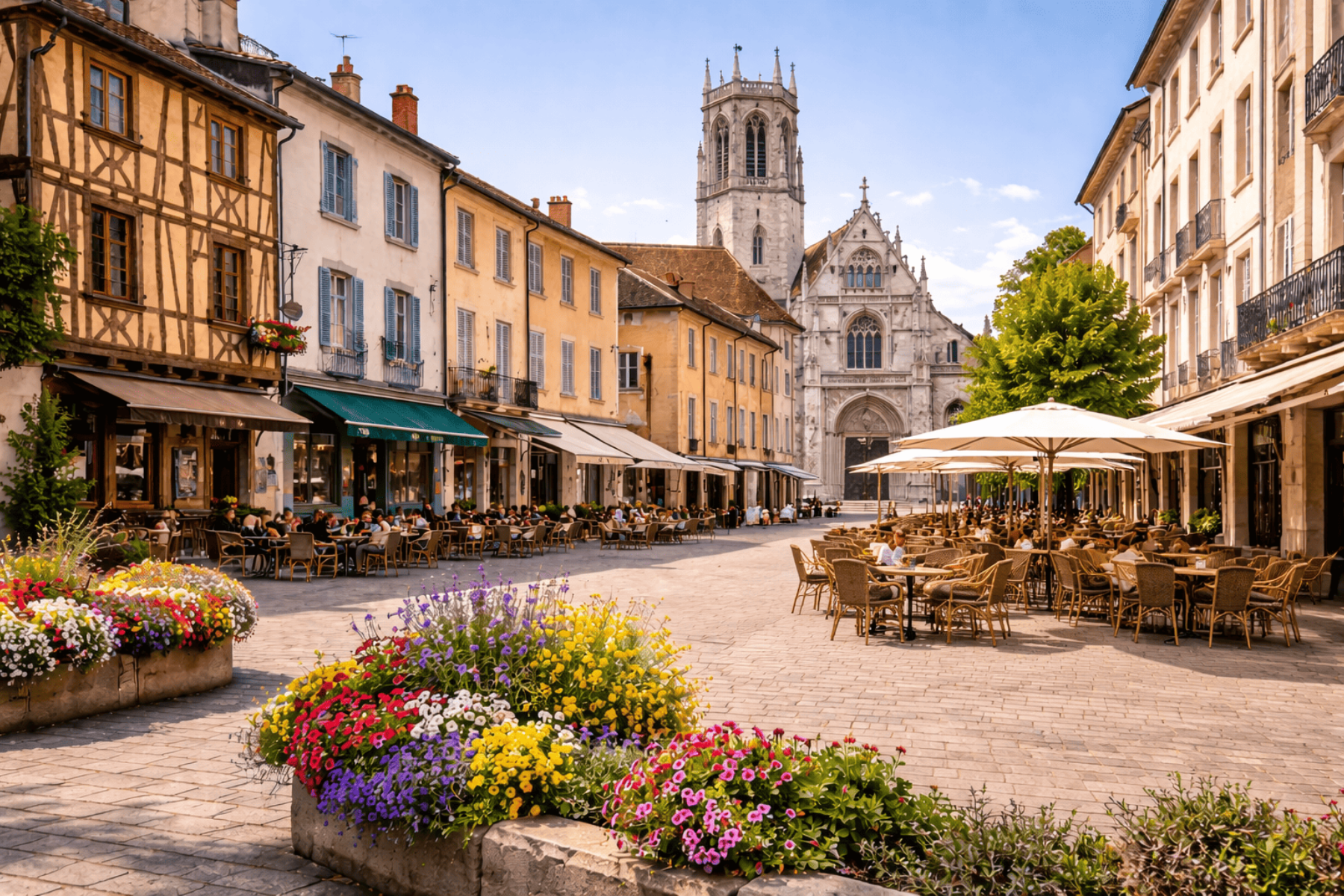 quartiers à bourg en bresse