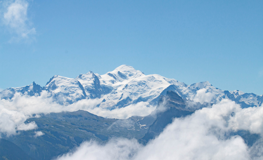 Le Mont Blanc vu de Samoens