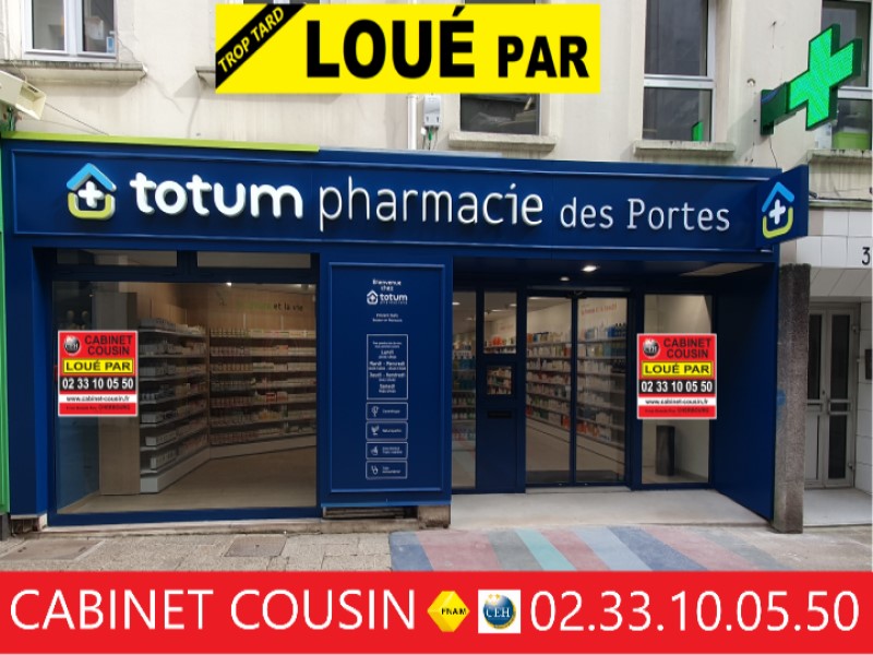 Vente fonds de commerce d'officine de pharmacie à Cherbourg