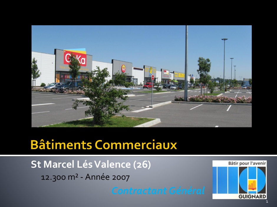 Centre commercial St Marcel Lès Valence