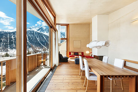 Intérieur d'un appartement neuf VEFA à megève