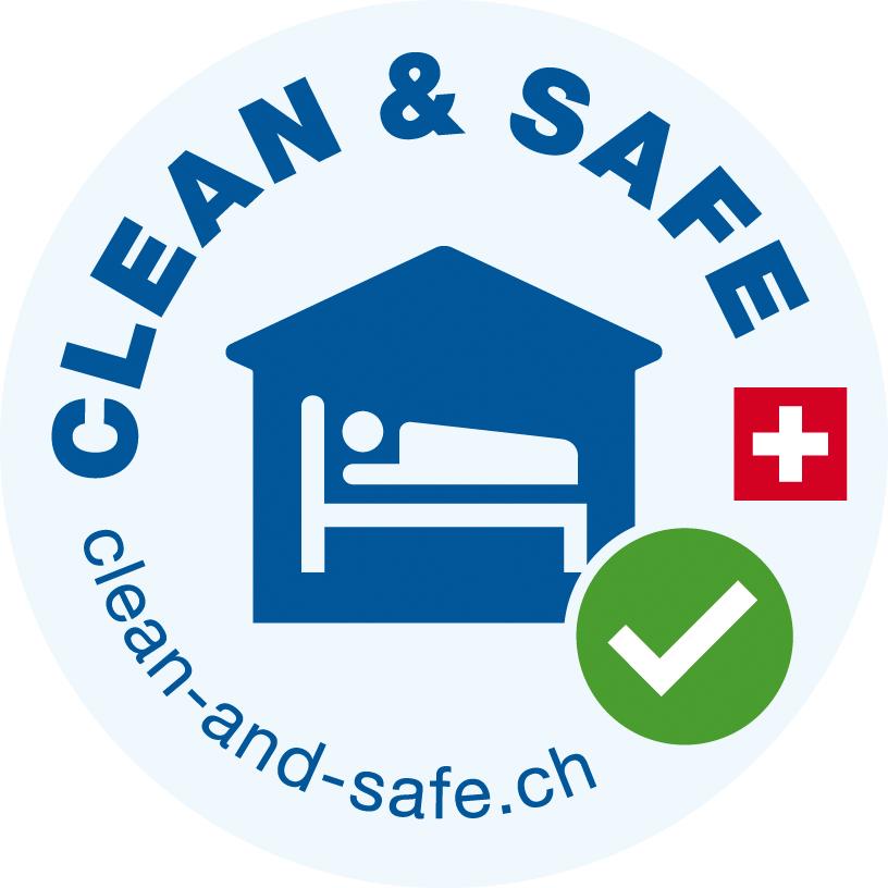 clean & safe logo