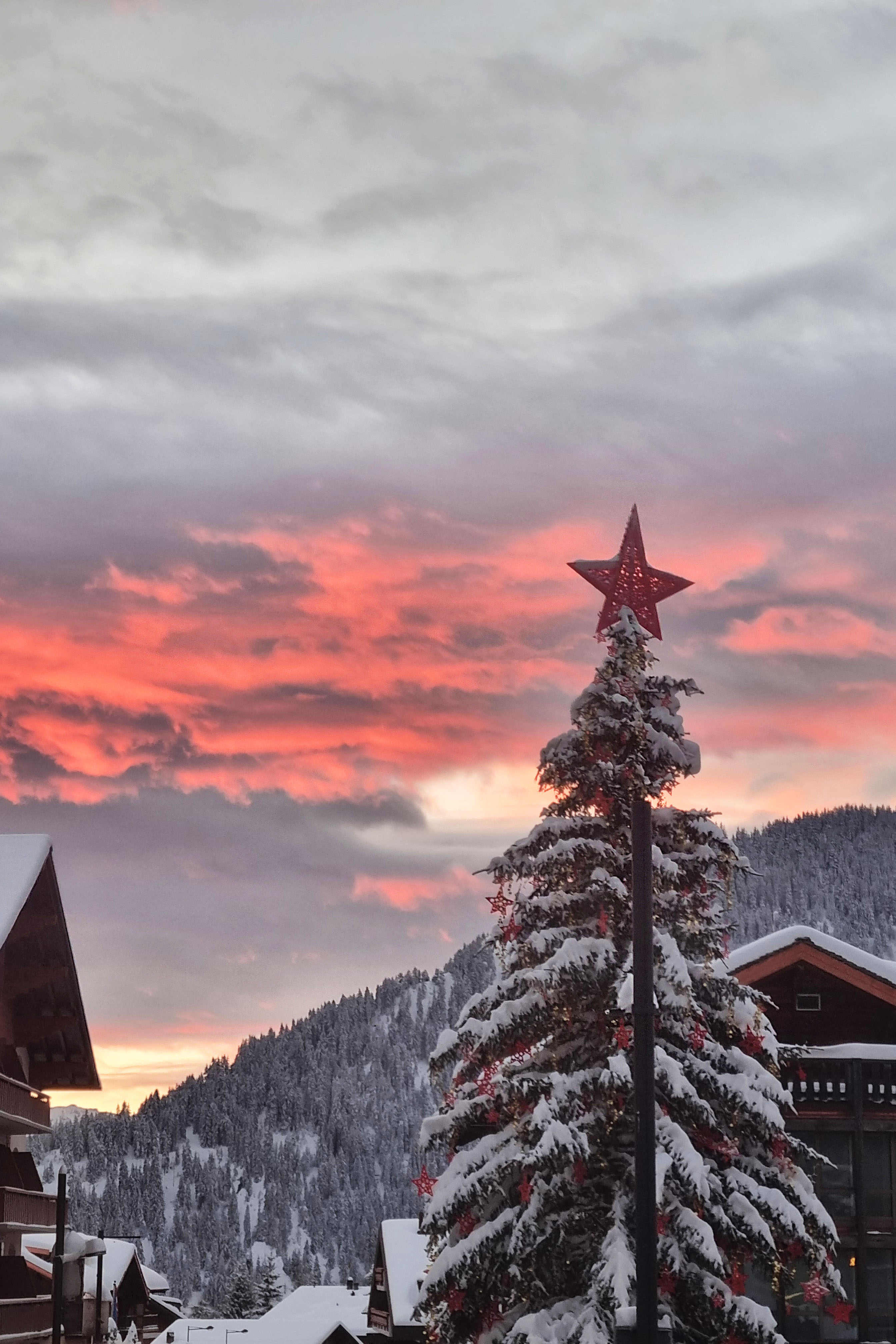 Station de ski, Verbier, Place centrale, Spain, Noel, Alpes