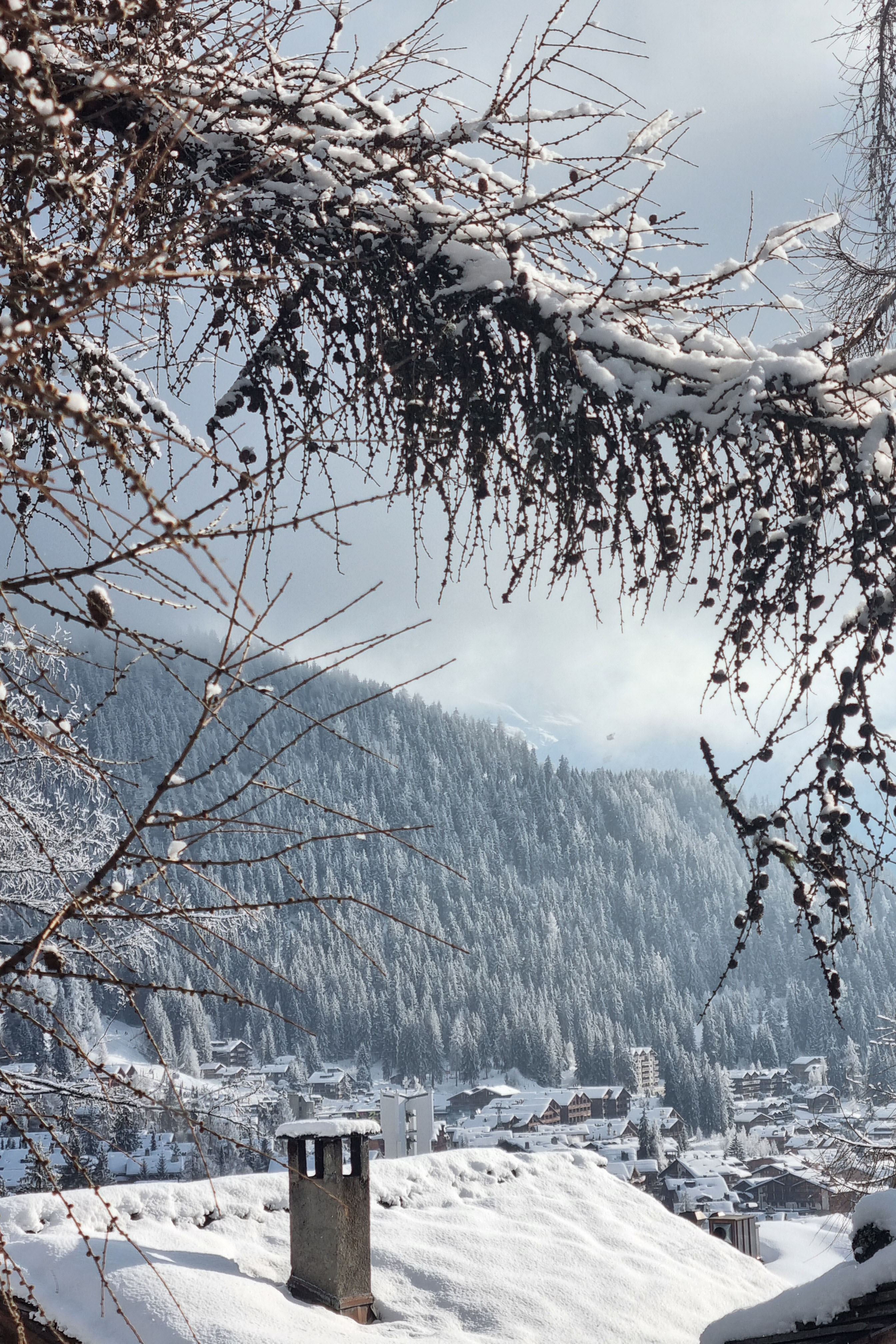 Verbier, Vues, Val de Bagnes, Suisse, Station de ski, Alpes, Chalets