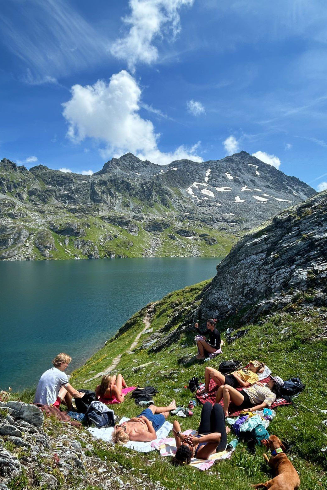 Montagnes, Lac des Vaux, Verbier, 4 Vallées, Suisse, Alpes