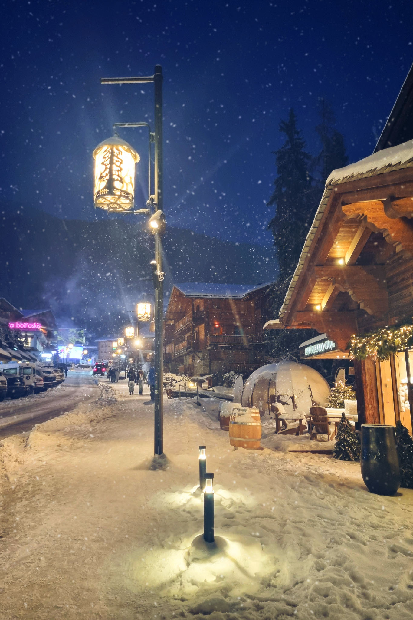 Verbier, Route de Medran, Station de Ski, Neige, Chalet, Montagne